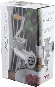 Retro Cast Iron SOLID Manual Rotary Mincing Meat Grinder Machine Sausage Maker