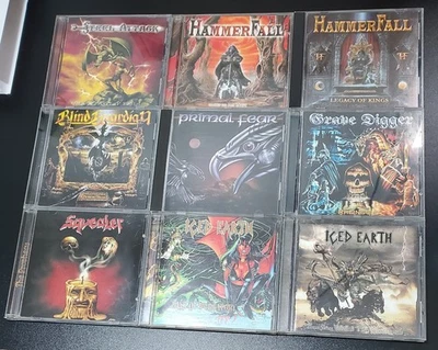 Power Metal 9 CD Lot Blind Guardian Iced Earth Primal Fear Hammerfall Digger - Image 1 of 4