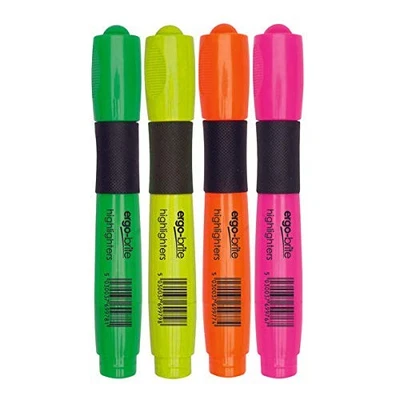 Ergobit JN69980 Ergo Bright Highlighter - Assorted (Pack of 4) - Image 1 of 3