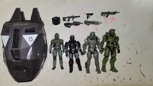 Jazwares World Of Halo Lot Used ODST Drop Pod with figures and stands - Picture 1 of 6