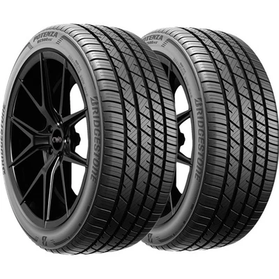 (QTY 2) 225/40R18 Bridgestone Potenza RE980AS+ 92W XL Black Wall Tires Foto 1 de 4