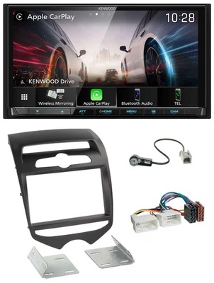 Kenwood MP3 2DIN USB DAB Bluetooth Autoradio für Hyundai ix20 ab 2010 man. Klima - Bild 1 von 4