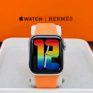 Apple Watch HERMES series6 40mm GPS+Cellular Silver Stainless Steel Battery B - Picture 1 of 10