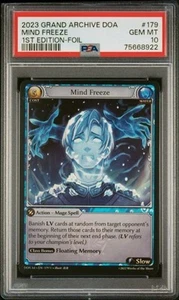 Grand Archive TCG Dawn of Ashes 1st Edition Foil Mind Freeze PSA 10 GEM MINT - Bild 1 von 2