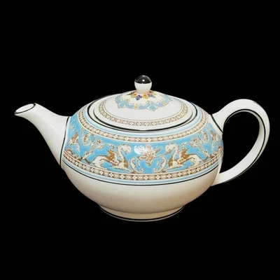 WEDGWOOD Florentina Turquesa Tetera Tamaño L 1200ml Vajilla Coleccionista... - Imagen 1 de 4