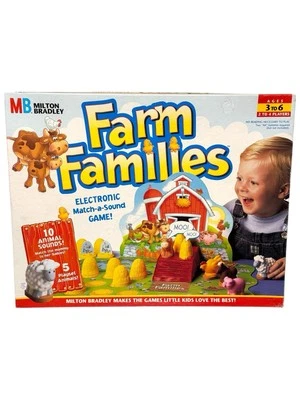 Vintage 1996 Farm Families Electronic Match A Sound Game MB 99% Complete (Read) - Image 1 of 4