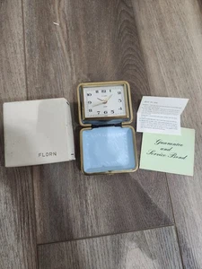 Vintage Florn German Clock Small New With Box Rsre 9/449 - Picture 1 of 4