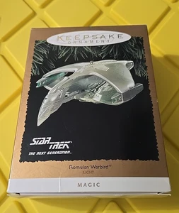 Decorazione albero di Natale magico Hallmark Keepsake 1995 Star Trek - Romulan Warbird - Foto 1 di 5