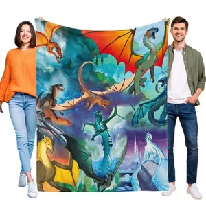 Wings of Fire Blanket Flannel Throw for Bed Sofa Couch Birthday Gift - Picture 1 of 12