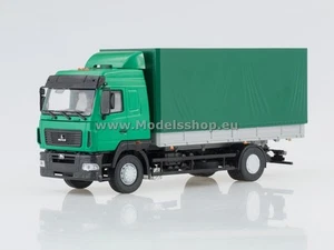 AI1142 MAZ-5340 flatbed truck with tent (facelift) /green/ - Imagen 1 de 6