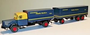 Brekina Automodelle H0 1:87 LKW Büssing 8000 Pritsche Plane Hängerzug Frans Maas - Bild 1 von 15