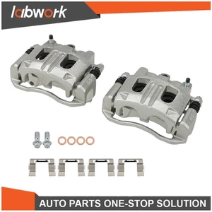Labwork Front LH & RH Brake Calipers w/ Bracket 2004-2007 For Saturn Vue Pontiac - Picture 1 of 10
