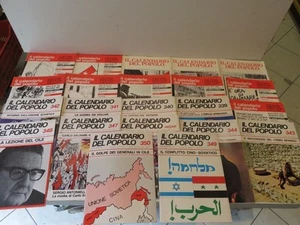 lotto 22 numeri della rivista di cultura IL CALENDARIO DEL POPOLO anni 1973 1975 - Picture 1 of 2