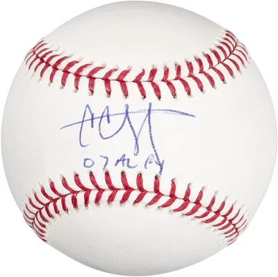 CC Sabathia Cleveland Indians Signed Baseball w/"07 AL CY" Inscription - Image 1 of 3