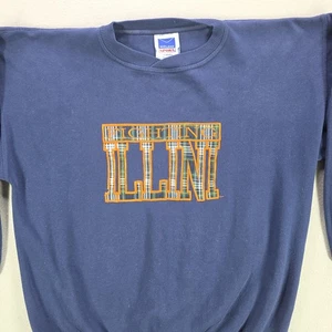 University of Illinois Fighting Illini Sweatshirt Herren Large Rundhalsausschnitt - Bild 1 von 9
