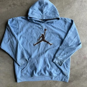 Vintage Nike Air Jordan Pullover Hoodie Blau Jumpman Youth XL Herren S - Bild 1 von 6