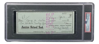 Stan Musial St. Louis Cardinals Signed  Bank Check PSA/DNA 85025588 - Image 1 of 4