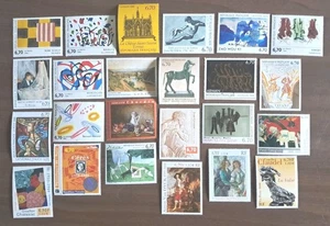 Frankreich Lot von 24 Briefmarken Gemälde der 90er bis 2000er Jahre / Neu ** (Küste 96 €) - Bild 1 von 1