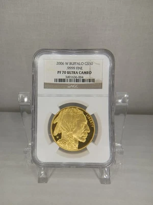 2006 W $50 American Buffalo 1 Oz .9999 24kt Gold Proof Coin NGC PF70 Ultra Cameo - Image 1 of 4