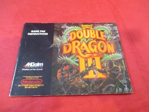 Double Dragon III Nintendo NES Instruction Manual Booklet ONLY - Picture 1 of 3