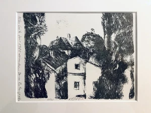 Original Lithografie Lithographie Werner Rataiczyk  Halle/Saale - Bild 1 von 2