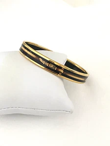 HERMES Black Enamel Bangle - Picture 1 of 6