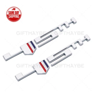 2x For Chevrolet Camaro 45TH Anniversary Fender Badge Sport Adhesive 3D Emblem  - Image 1 of 4