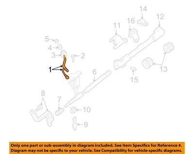Columna de dirección Ford OEM 00-11 Explorer Sport Trac 7L5Z7210AA Foto 1 de 2