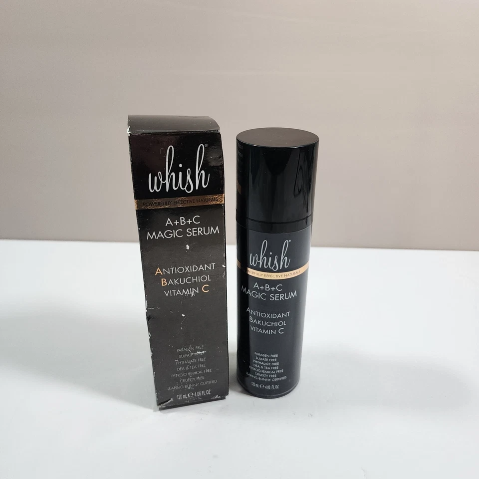 Whish Beauty A B C Magic Serum with Bakuchiol/Vitamin C/Antioxidant 4.06 fl. oz.