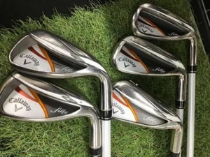 Ladies Callaway filly Iron Set of 5 7-8-9-P-S Graphite Flex L Right handed USED - Picture 1 of 5