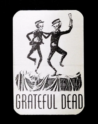 Grateful Dead Backstage Pass 1980s Coffin Dance Dancing Skeletons No Date Blank - Image 1 of 4