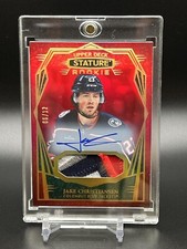 2022-23 Stature JAKE CHRISTIANSEN Rookie Patch Auto /12 Columbus Blue Jackets