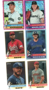 6 CARD LOT 2025 HERITAGE 2 PINK DOT 1 SILVER HOLO & 3 CHROME - Picture 1 of 1