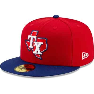 Authentic New Era MLB On-Field 59Fifty Fitted Cap Texas Rangers Blue/Red - Image 1 of 2