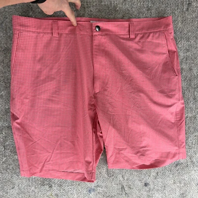 Pantalón Corto para Caminar Informal Peter Millar Para Hombre Talla 40 Rosa Cuadros Elastizado Foto 1 de 4