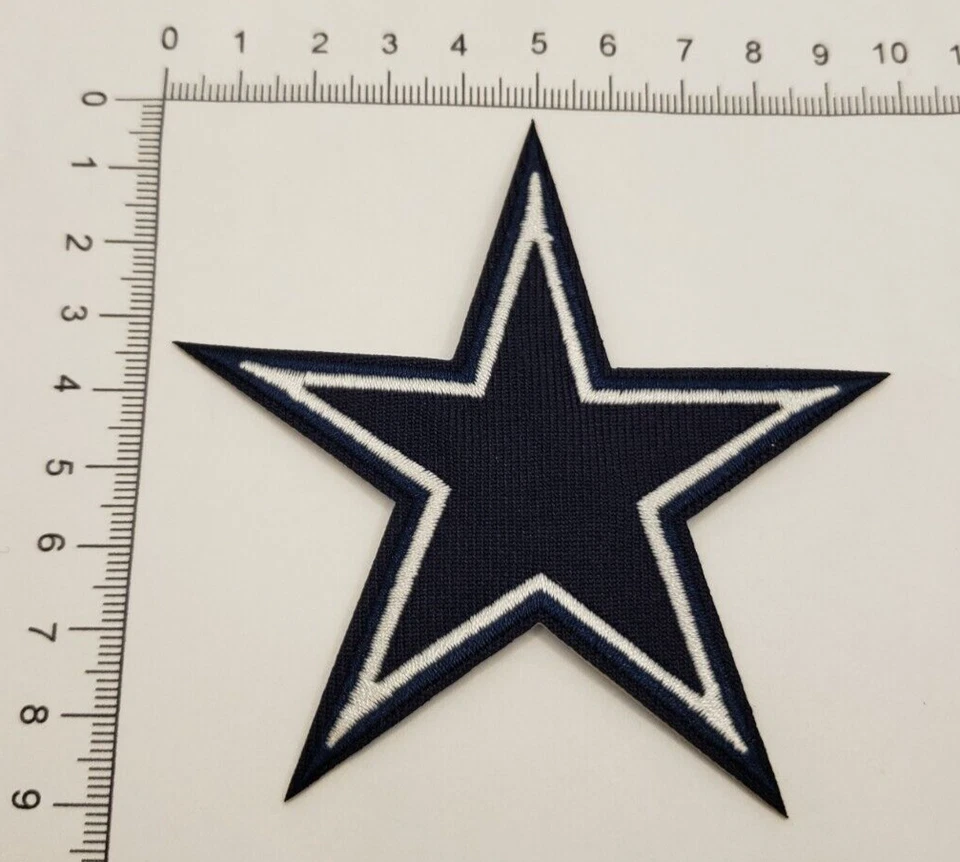 NFL Dallas Cowboys Star Logo football Iron-on Embroidered Patch #95 - Image 1 of 1