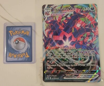 NM! JUMBO Eternatus Vmax SWSH045 Full Art Promo Rare Oversized Pokemon Card NM! - Image 1 of 2