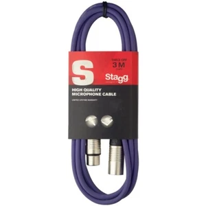 3 Meter High Quality Microphone Cable XLR-XLR Plug 3m - Purple - FEMALE TO MALE - Picture 1 of 1