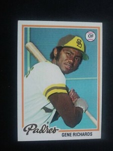 1978 Topps Baseball Card # 292 Gene Richards - San Diego Padres (EX)