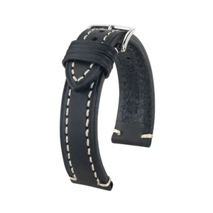 Hirsch Liberty Artisan L black calf leather watch strap 22 mm 10900250-2-22 - Picture 1 of 3