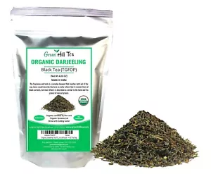 Té orgánico Darjeeling (TGFOP) segundo al ras té negro té de hojas sueltas té 1/4 lb bolsa - Imagen 1 de 3