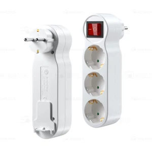 3-Fach Steckdose Steckdosenverteiler Steckdosenleiste Dreifachstecker Adapter - Bild 1 von 11