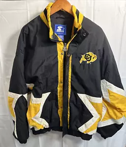 Giacca Buffaloes Vintage Starter University of Colorado CU Uomo Grande Trapuntata - Foto 1 di 20