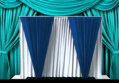 KIT DE FUNDO RÁPIDO AJUSTÁVEL BARRA TRANSVERSAL DUPLA 10 PÉS X 10 PÉS TUBO SEM CORTINA - Imagem 1 de 4