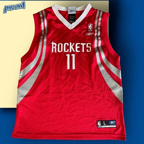 Reebok NBA Houston Rockets  Basketball Yao Ming #11 Jersey Youth Large Rare Euc Cover
