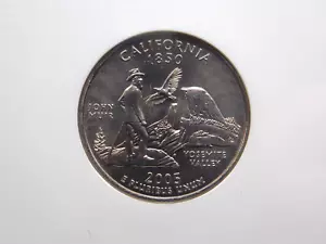 2005 "P" State CALIFORNIA Washington SMS Quarter 25c NGC MS68 #001 GEM BU ECC&C - Picture 1 of 5