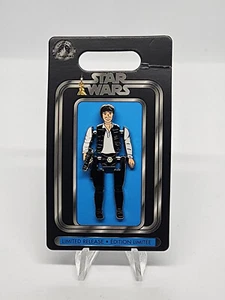Star Wars Han Solo Action Figure Articulated Pin New 153149 Disney Limited Rare - Picture 1 of 5