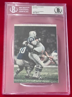 Rick Volk "Colts Legend & Super Bowl Champion" Signed Photo Auto BGS Beckett BAS - Image 1 of 4