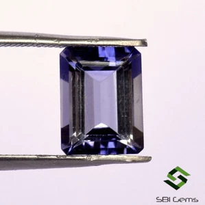 9x7 mm Certified Natural Iolite Octagon Cut 2.15 Cts Unheated Loose Gemstone - Picture 1 of 6