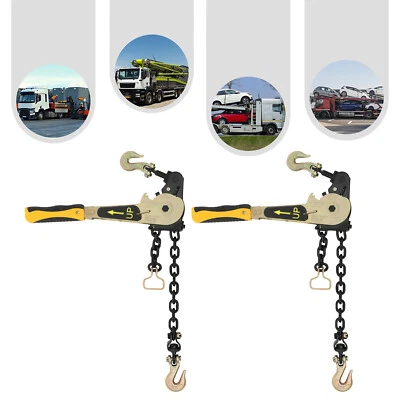Heavy Duty Ratcheting Chain Binders 2 PCS Truck Ratcheting Chain Load Binders - Image 1 of 4